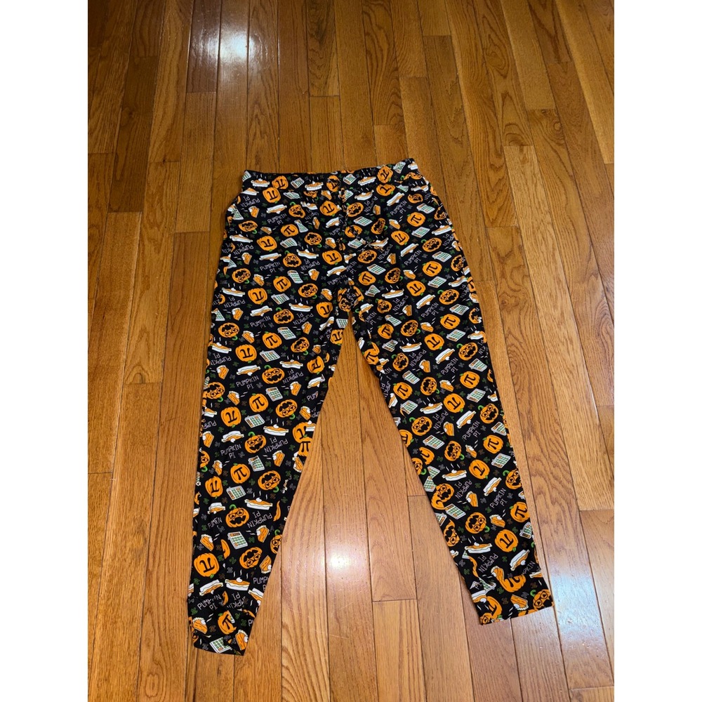Main And Local Mens Pumpkin Pi Math Pun Halloween Lounge Pajama Pants Sz Large